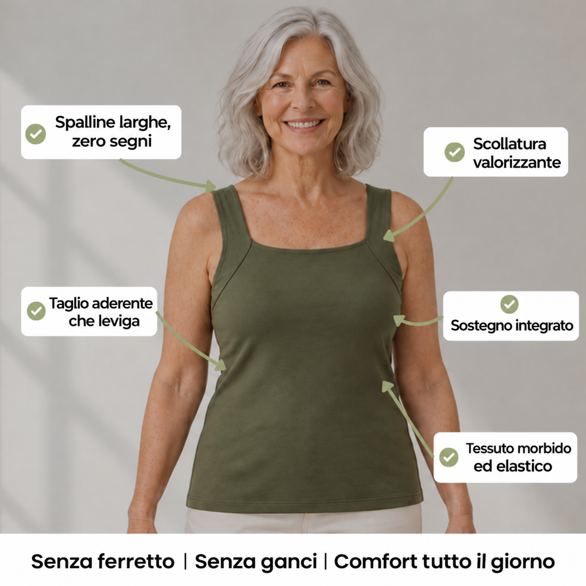 Canotta Elyna ITALIA — Ridisegna la tua silhouette senza sforzo