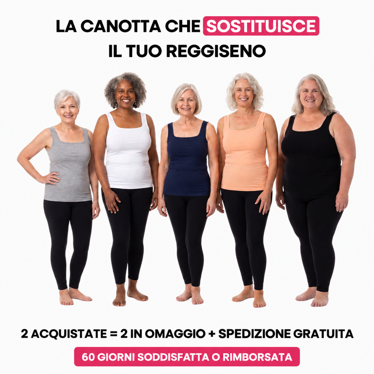 Canotta Elyna ITALIA — Ridisegna la tua silhouette senza sforzo